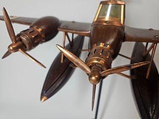 Dřevěný model anglického letounu Bristol 156 Beaufighter ze 30. let 20. století