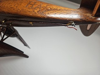 Dřevěný model anglického letounu Bristol 156 Beaufighter ze 30. let 20. století