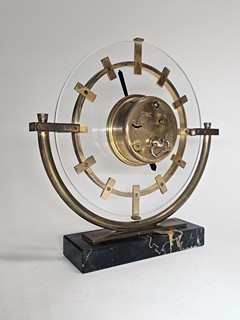 Funkcne francouzské Art Deco hodiny BAYARD s 8denním pracovním časem 30 leta 20 stoleti