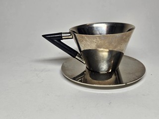 Extrémně vzácná německá kompletní a vysoce stylizovaná 16dílná čajová sada BAUHAUS / Art Deco