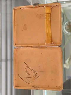 PAUL EMILE BRANDT / Vzácné Francouzské Art Deco Pouzdro na Cigarety Paul Emile Brandt Paris Smaltované a Lakované