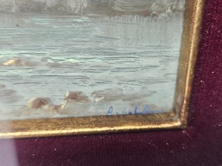 Mimořádně kvalitní 2 obrazy evropskych olejomaleb z poloviny 19. století