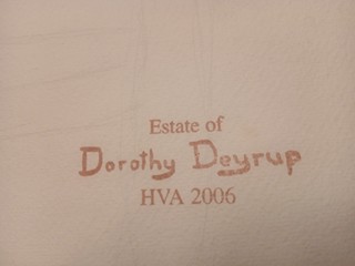 Dorothy Deyrupová – Americký akvarel, kolem roku 1930