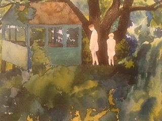 Dorothy Deyrupová – Americký akvarel, kolem roku 1930