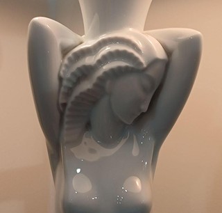 Gerhard Schliepstein (1886 - 1963) - Art deco figurální porcelánová stolní lampa, Rosenthal