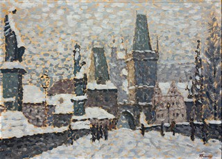 Haise Václav - Zima na Karlově mostě