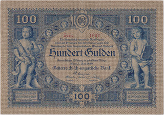 VF/VG | 100 Gulden 1880, slight tear, 2 pinholes, Pick 2