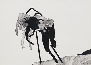 Vladimír Janoušek (1922 - 1986) - OPŘENÁ FIGURA