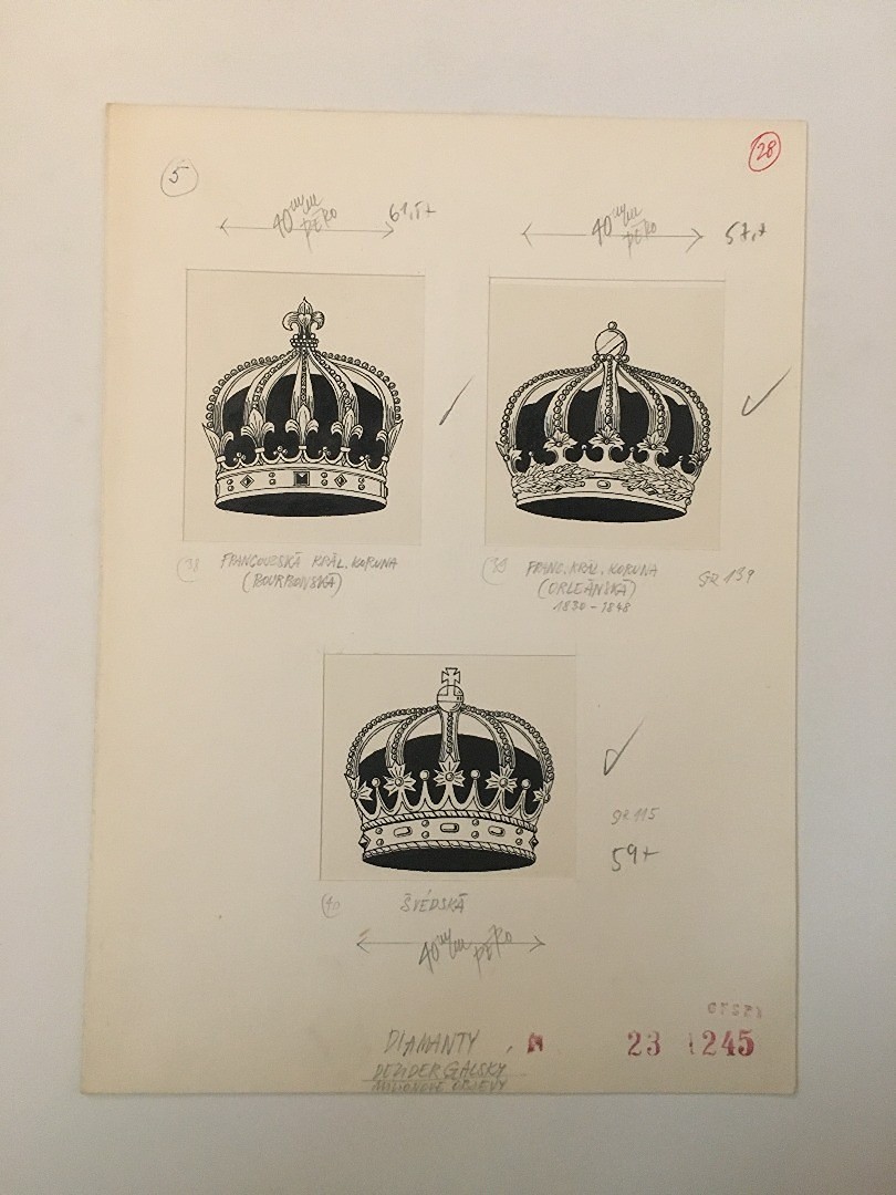Urban Ervín (1931–1997) - Francouzská královská koruna ( Bourbonská ), ( Orleánská ) - Švédská koruna