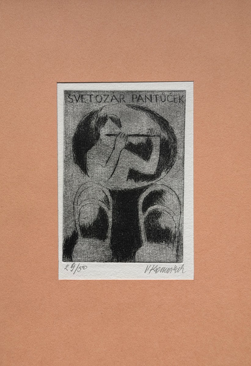 Komárek Vladimír (1928–2002) - Ex libris - Svetozár Pantůček