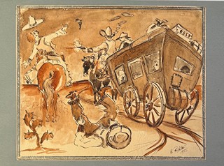 Dan Richter (1930 - 2020) - Přepadení dostavníku