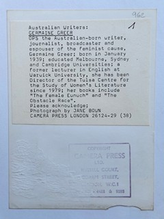 Australská spisovatelka: GERMAINE GREER