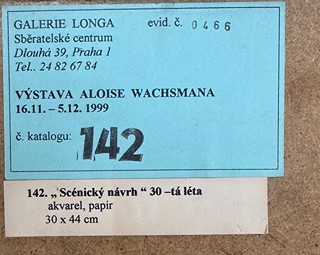 Wachsman Alois (1898–1942) - Scénický návrh