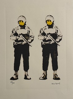 Banksy - Untitled (Happy Coppers,2003)