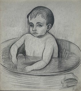 Bílek Alois (1887–1961) - Koupající se dítě