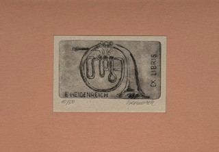 Komárek Vladimír (1928–2002) - F. Heidenreich - ex libris