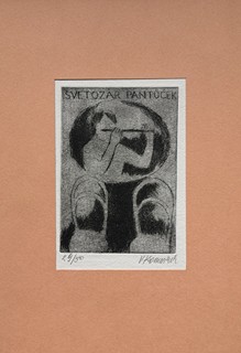 Komárek Vladimír (1928–2002) - Ex libris - Svetozár Pantůček