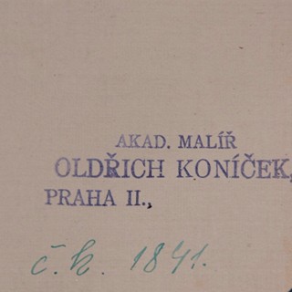 Koníček Oldřich (1886–1932) - Studie postavy