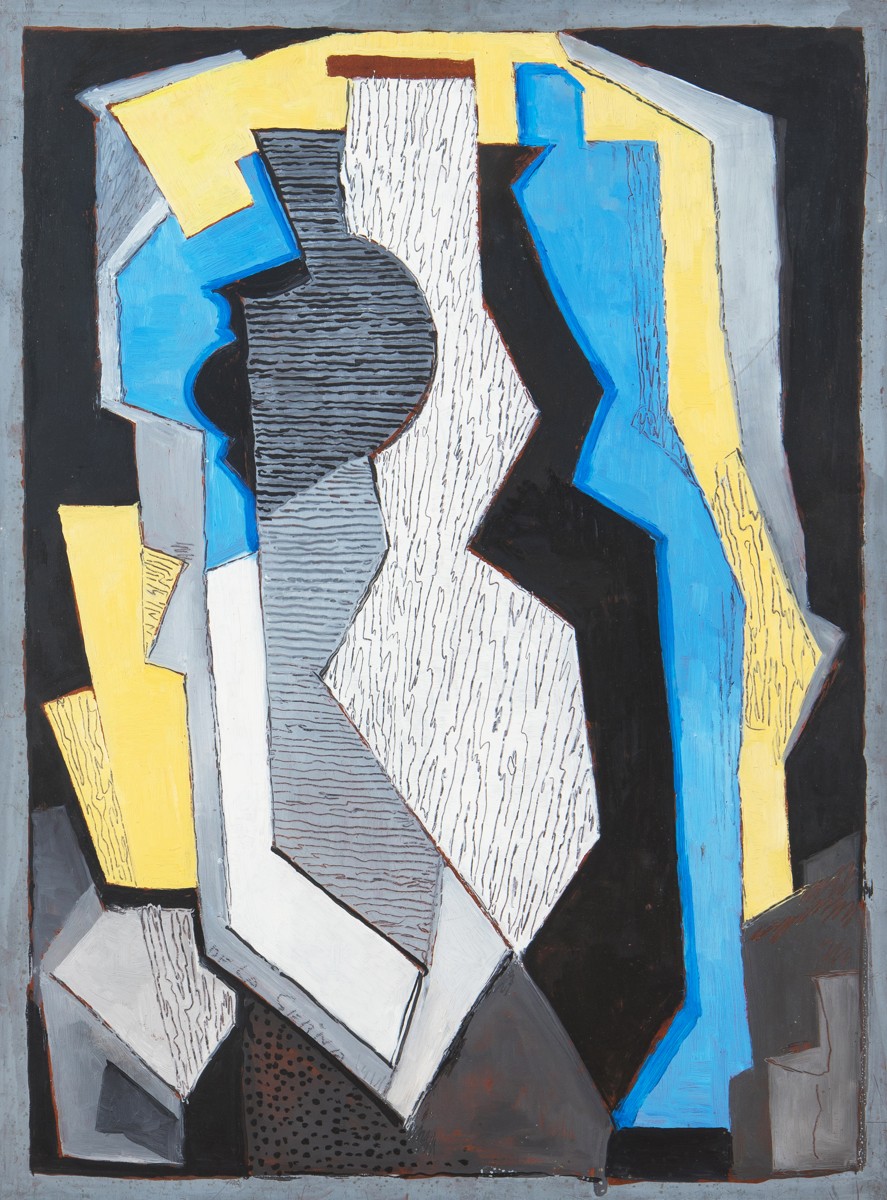 Ismael Gonzáles de la Serna (1898 - 1968) - Kompozice na černém pozadí