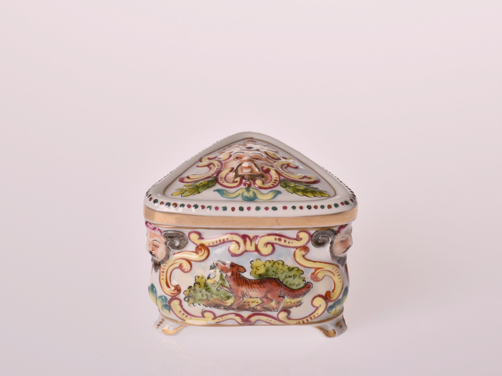 Porcelánová dóza - Rudolstadt