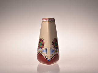 František Fromek (1873 - 1930) - Art deco keramická váza - malírna Telč
