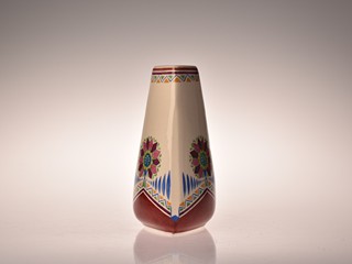 František Fromek (1873 - 1930) - Art deco keramická váza - malírna Telč