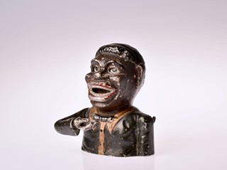 Mechanická železná pokladnička Jolly Nigger