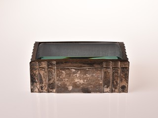 Art deco stříbrná šperkovnice