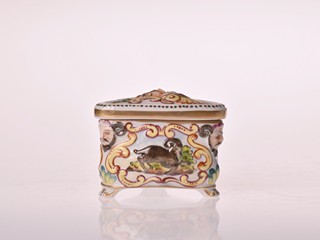 Porcelánová dóza - Rudolstadt