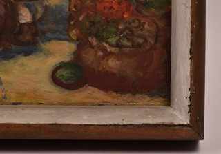 KAREL SOUČEK 1885-1972 - Bazar v Turkestanu (Střední Ásie)