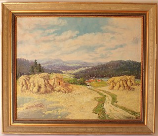 JAROSLAV CALUTIN KELUC (1905-1994) - Žně v podhůří