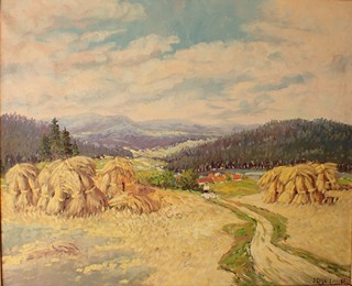 JAROSLAV CALUTIN KELUC (1905-1994) - Žně v podhůří