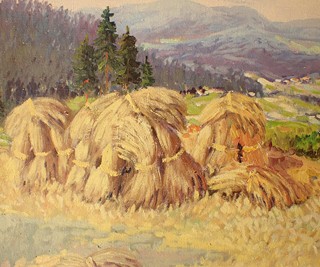 JAROSLAV CALUTIN KELUC (1905-1994) - Žně v podhůří