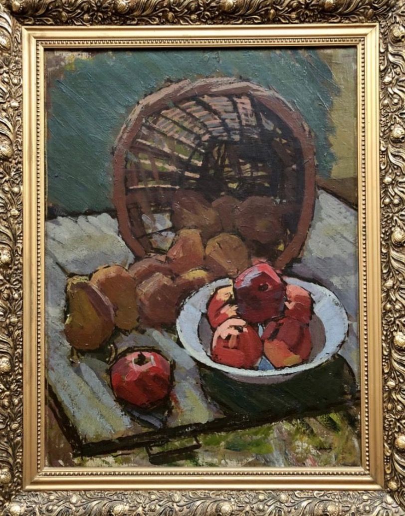 Košík s jablky a hruškami - Josef Dobrowsky