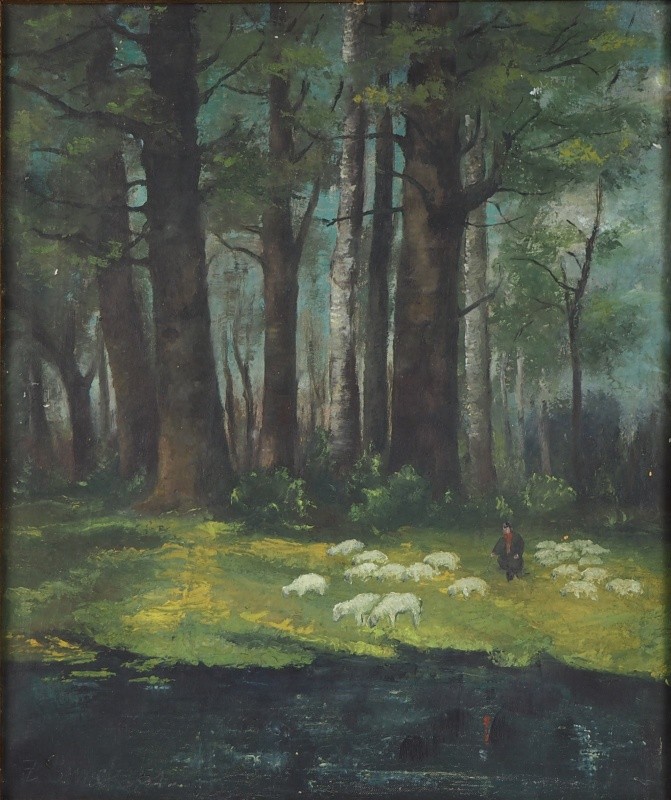 Šimek Jindřich (1901 - 1979), Ovce na pastvě