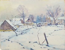 Janeček Pardubský Alis (1894 - 1974), Zima na vsi