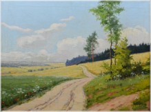 Porš Gustav (1888 - 1955), polní cesta, 