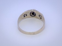 Stříbrný prsten s motivem  Jin-Jang
