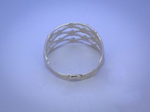 Stříbrný proplétaný prsten