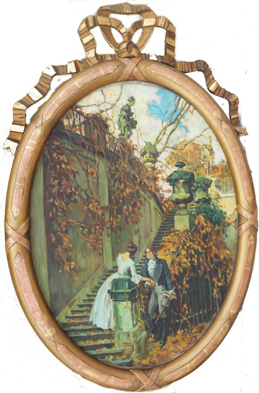 Wierer Alois (1878 - 1945), Galantní scéna v parku