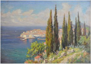Cína - Jelínek František (1882 - 1961), Pohled na Dubrovník