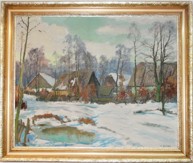 Schadt Karel (1888 - 1955), Zimní náves