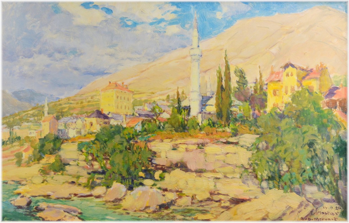 Mervart Augustin (1889 - 1968), Mostar, Levý břeh Neretvy