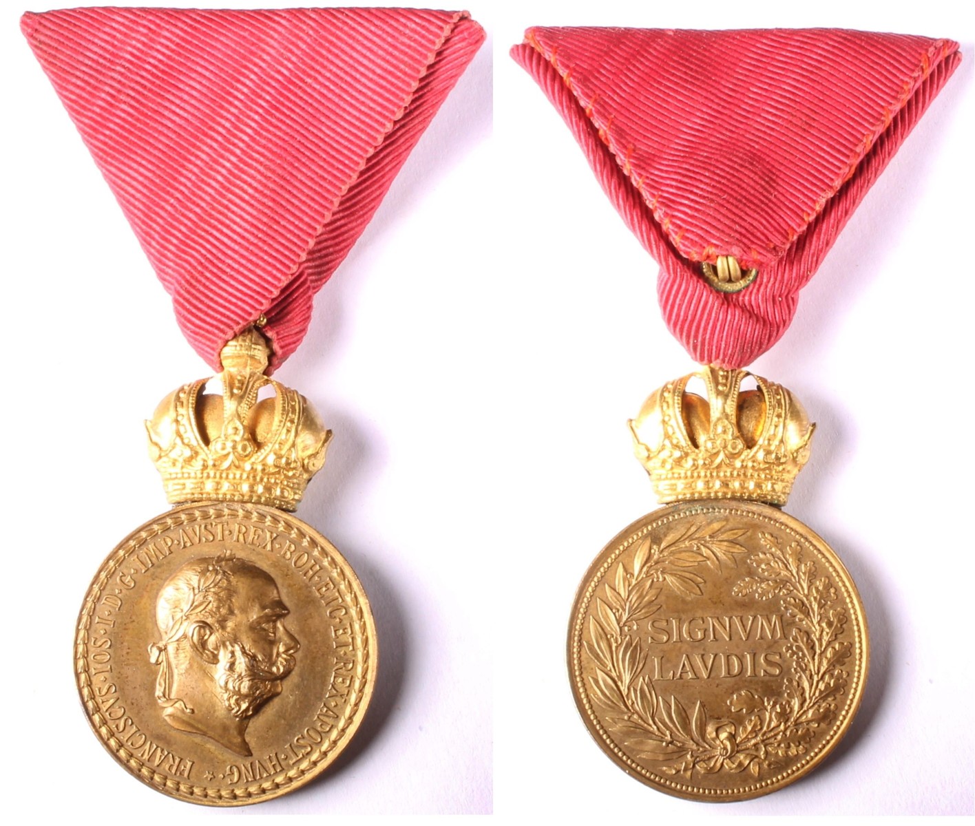 Vojenská záslužná medaile Signum Laudis s originální etuí