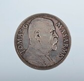 Pamětní stříbrná medaile T.G.M. 85 let, průměr 32 mm