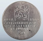 Stříbrná mince: 50 Kč 1968