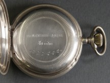 Stříbrné kapesní hodinky tříplášťové