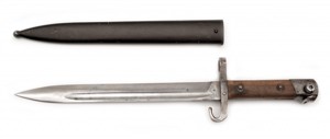 Poddůstojnický  bajonet  vz. 1895 pro pušku Mannlicher s pochvou