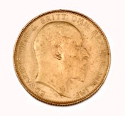 Zlatý Sovereign král  Edward VII. - Perth 1908