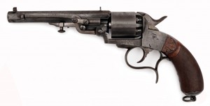 Perkusní revolver Deprez-Joassart  v kazetě